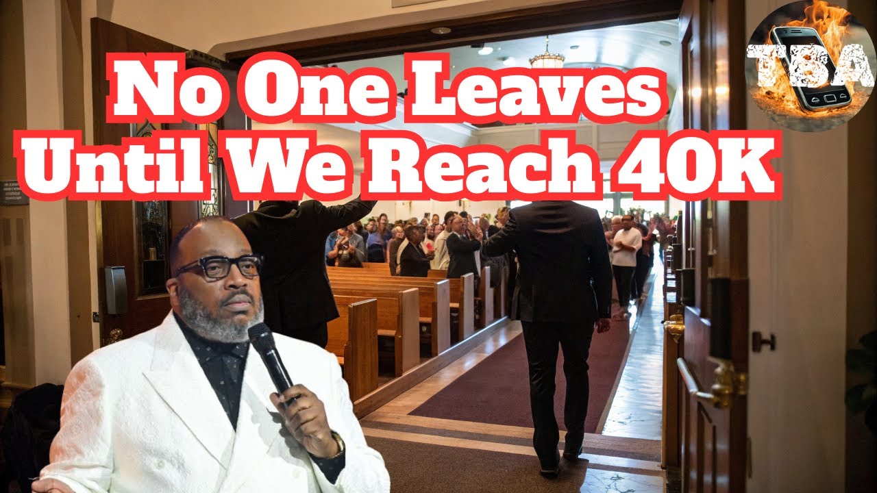 Pastor Marvin Sapp KIDNAPS the congregation while waiting on $40K in donations