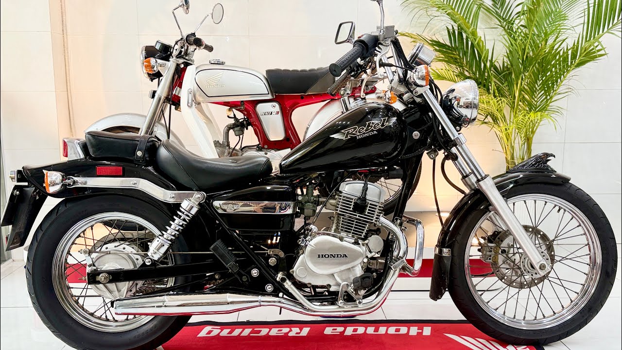 Moto Honda Rebel 125 JAPAN.Dòng xe 2 máy 2 pô :Nổi loạn 1 thời.đời 1998 còn cực đẹp sau 27 năm tuổi.