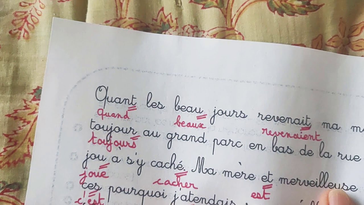 Correction de la dictée pleine de fautes !!!