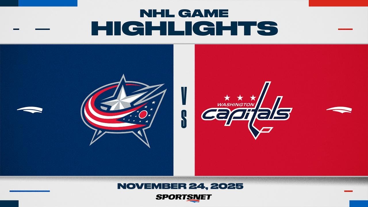 NHL Highlights | Blue Jackets vs. Capitals - November 24, 2025