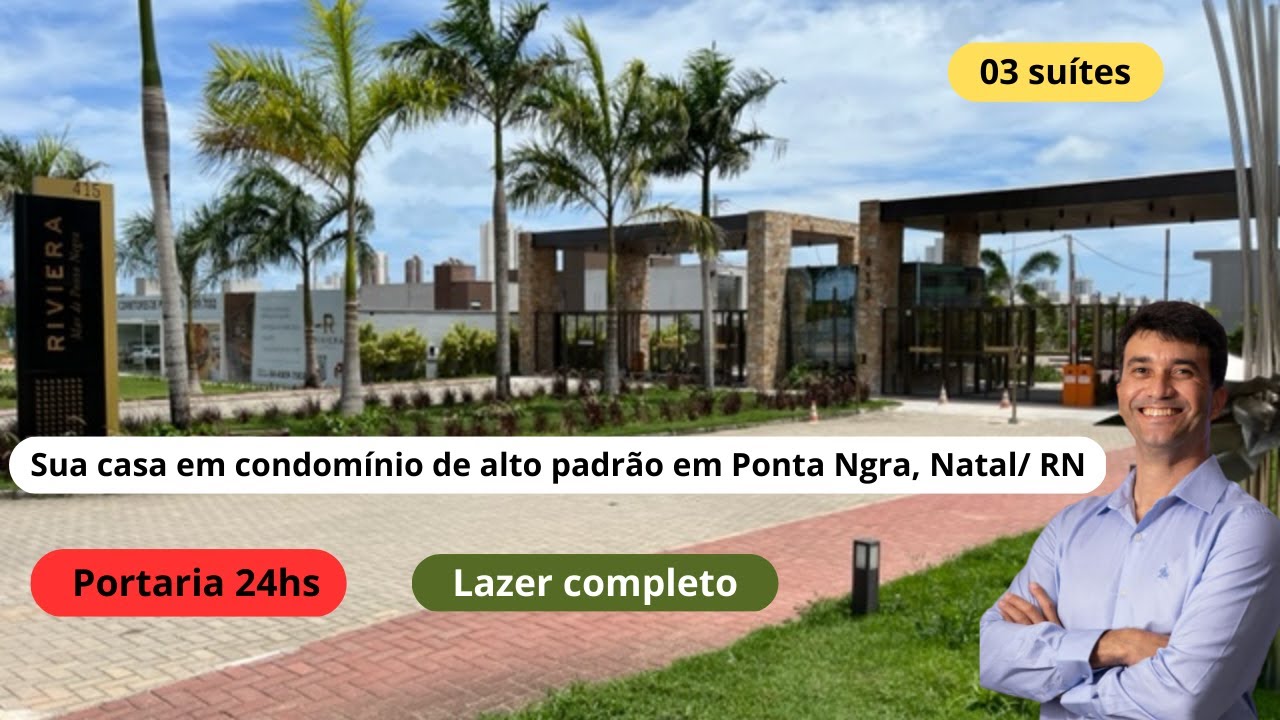 Casa Duplex à venda em condomínio de alto padrão em Ponta Negra, Natal/RN