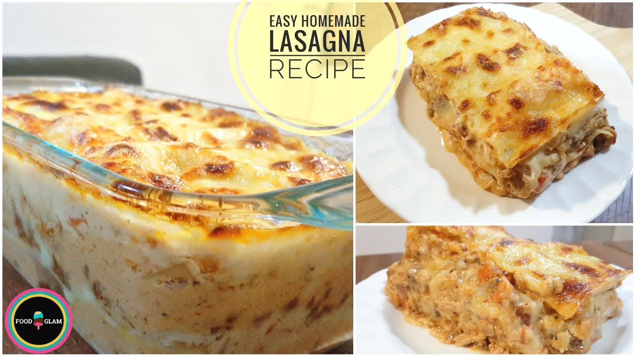 Lasagna recipe easy | How to make Lasagna | Homemade Lasagna | Easy Lasagna recipe | FOODGLAM