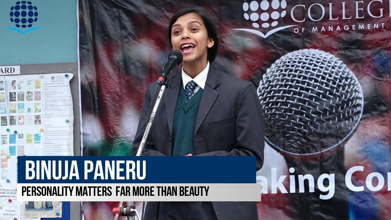 Public Speaking Binuja Paneru Personality Matters far more than Beauty