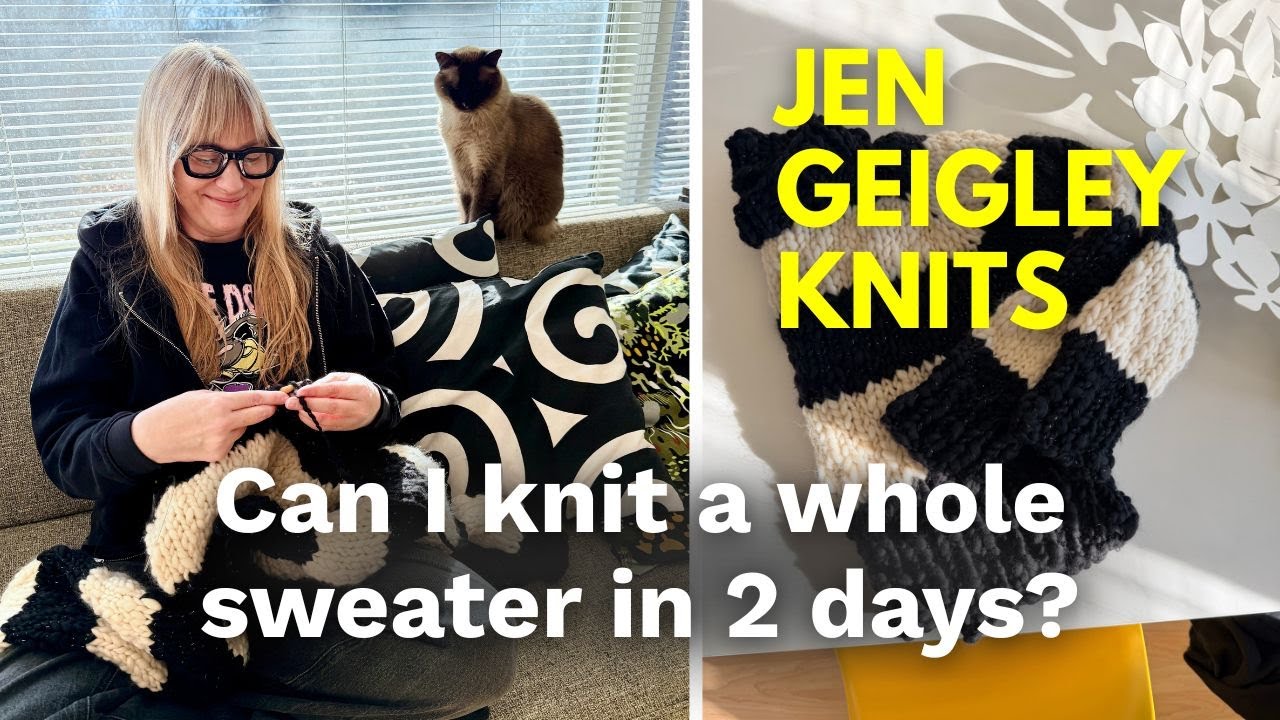 Can I knit a sweater in two days? (Hang out with me and find out.)