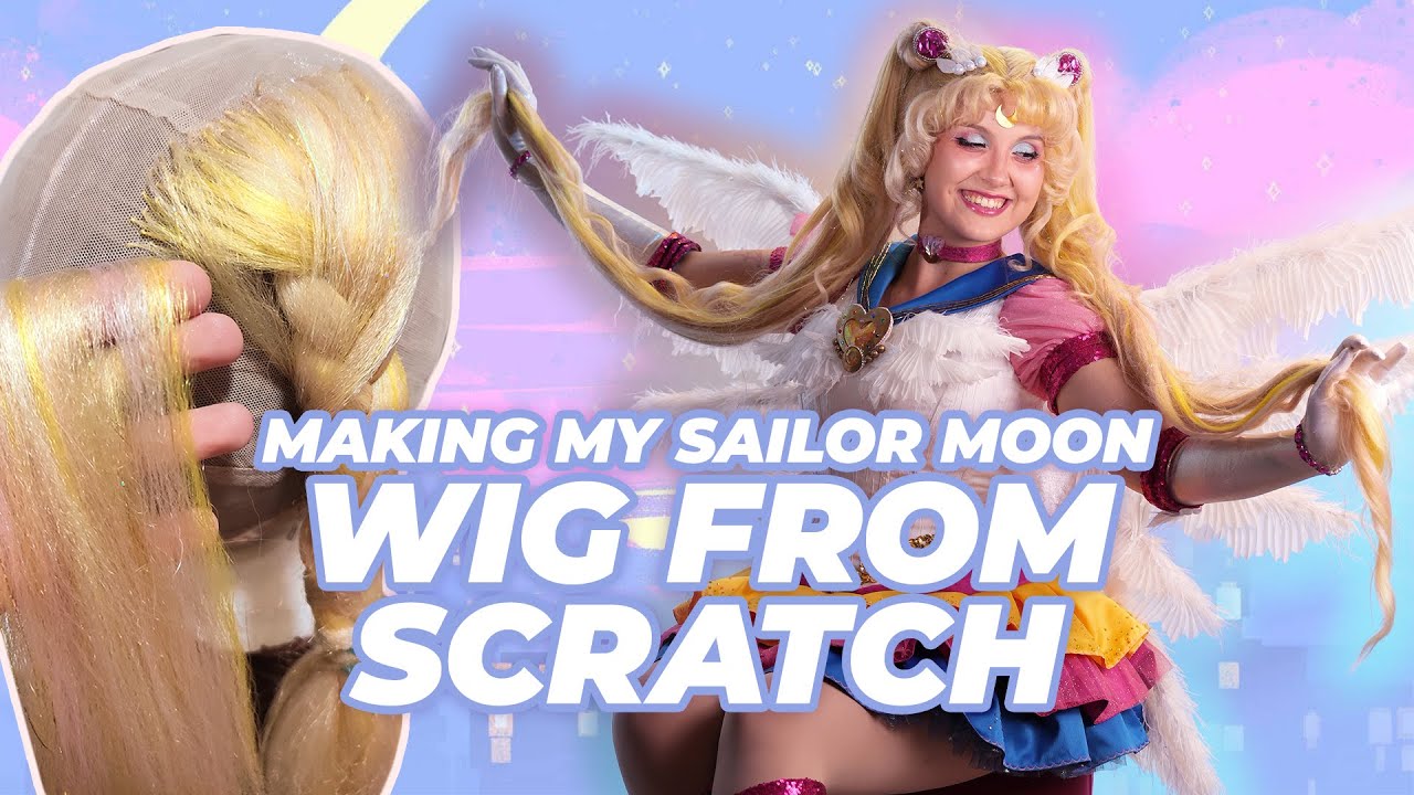 Making a full lace Sailor Moon wig FROM SCRATCH!! #WCS2025