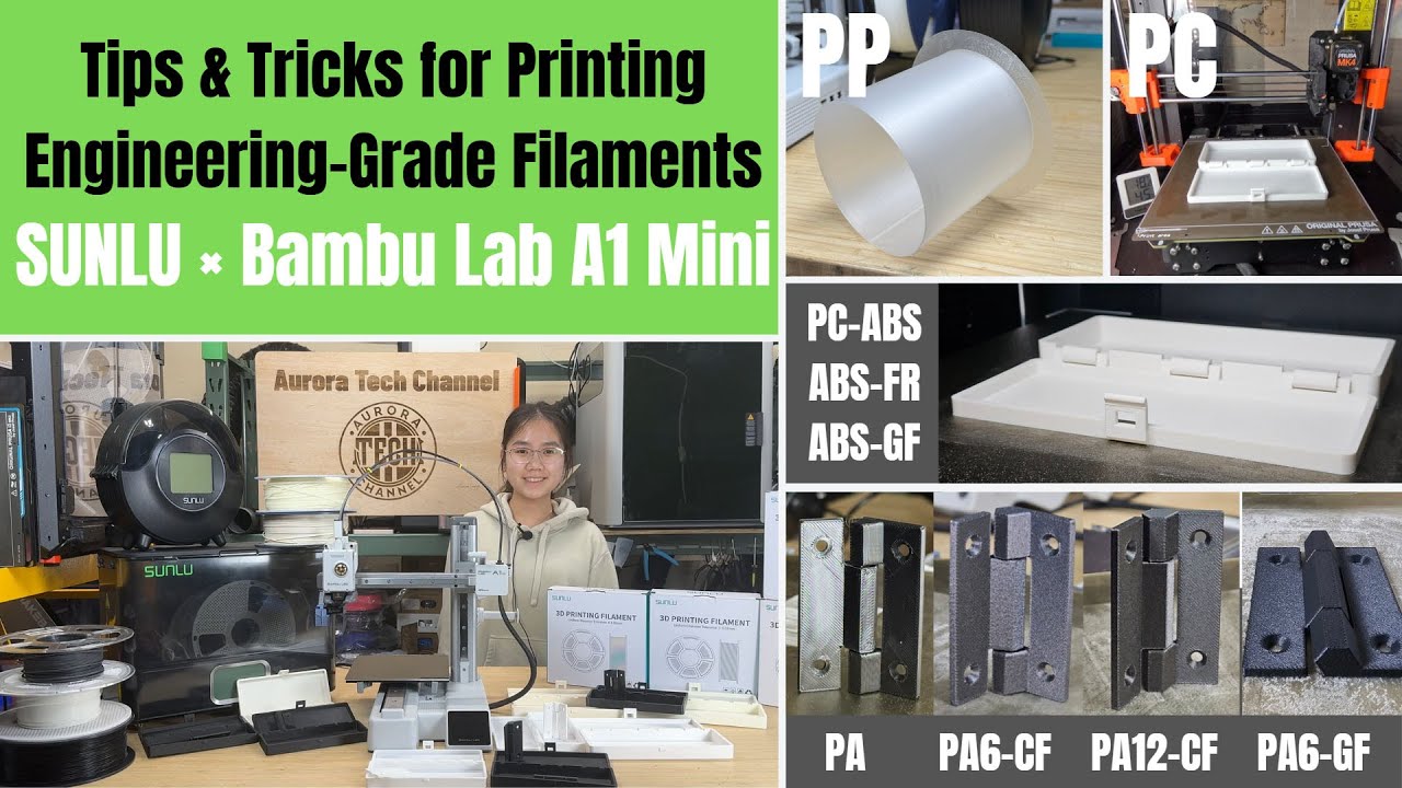 Tips & Tricks for Printing Engineering-Grade Filaments on a $219 Printer | SUNLU × Bambu Lab A1 Mini