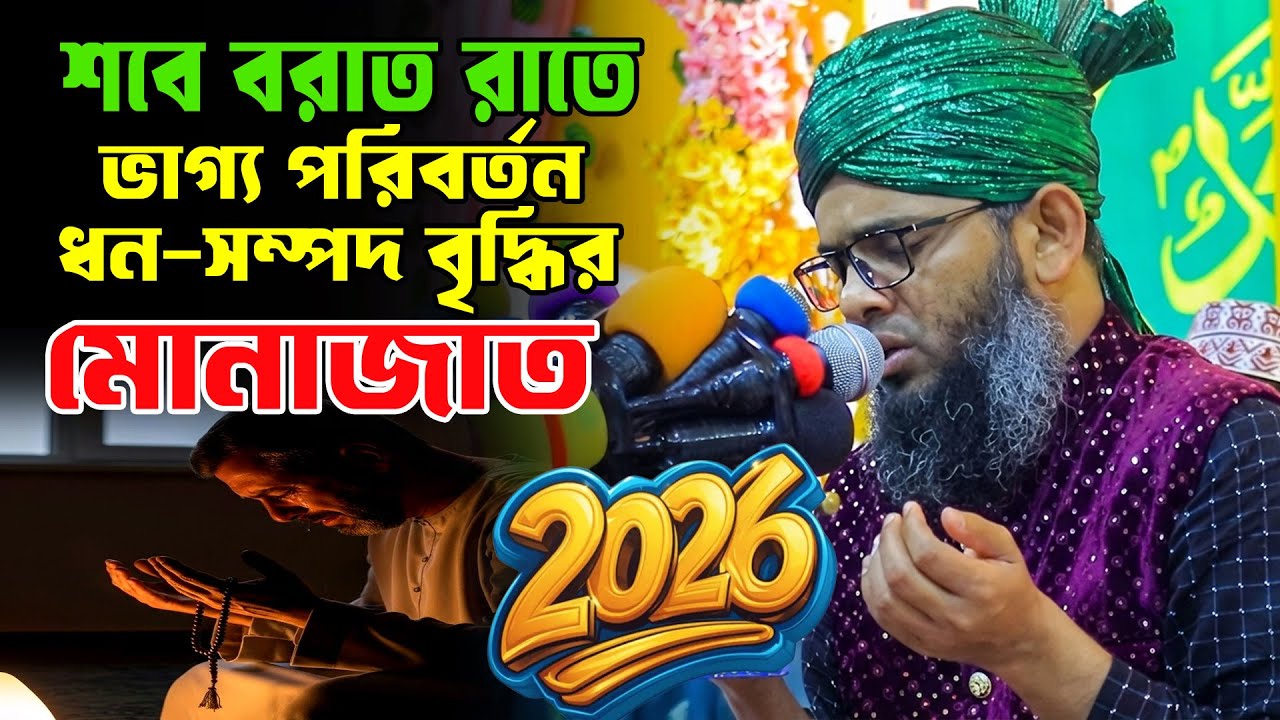 Shab e barat munajat 2026/শবে বরাতের নতুন মোনাজাত ২০২৬ | গাজী সোলাইমান ক্বাদেরী gazi suleman munajat