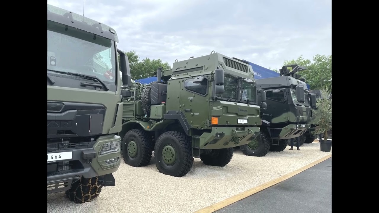 Rheinmetall Military Vehicles @ Eurosatory Paris 2024 - MAN HX SX TG Mercedes G