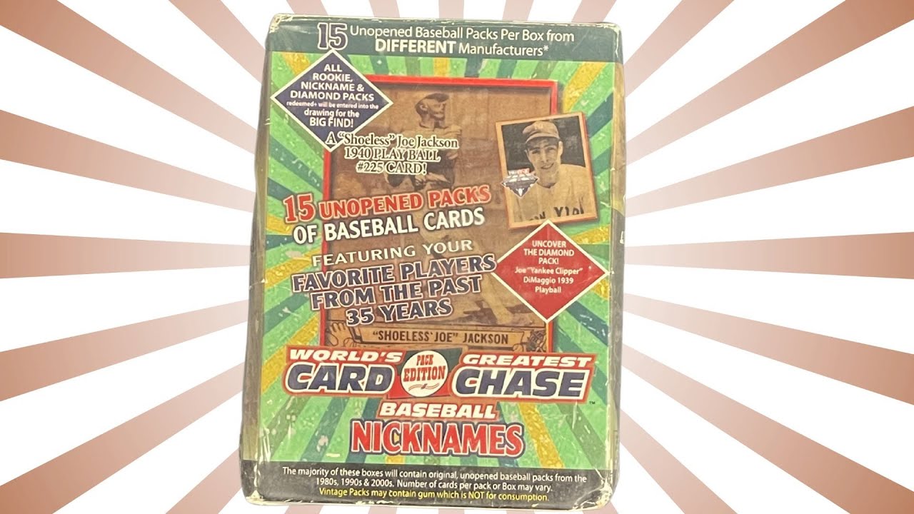 WORLD'S greatest card chase - FINAL EDITION - VINTAGE baseball hunt