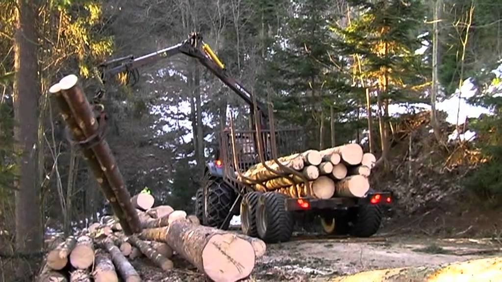 Valtra T172 Direct + Evi Rückeanhänger 12to