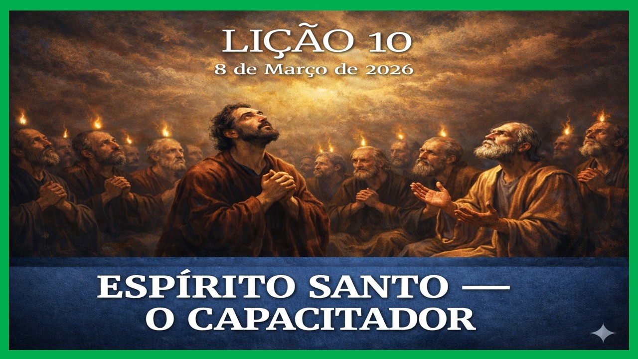 LIÇÃO 10 ESPÍRITO SANTO O CAPACITADOR 1º TRIM 2026 CPAD PR OSMAR PRATES