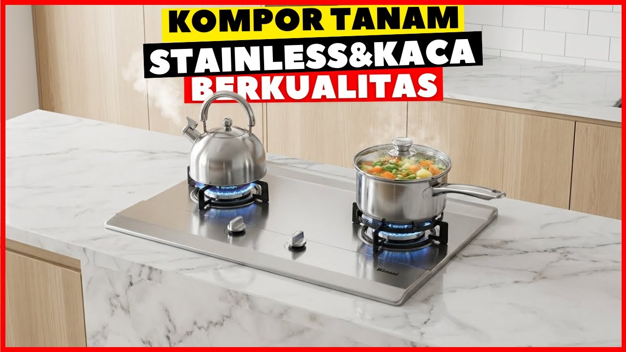 8 Rekomendasi Kompor Tanam Terbaik 2025 Murah Berkualitas | Review Kompor Tanam Stainless & Kaca!