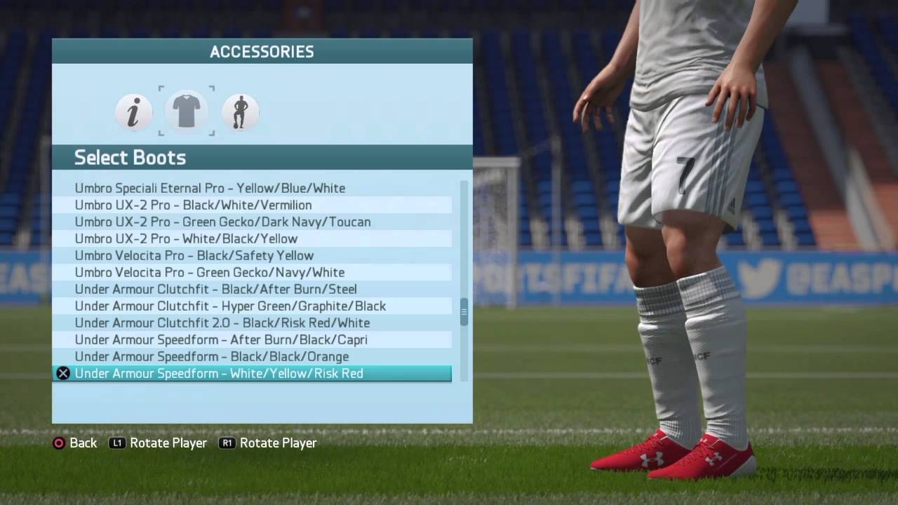 Fifa 17 all boots and balls