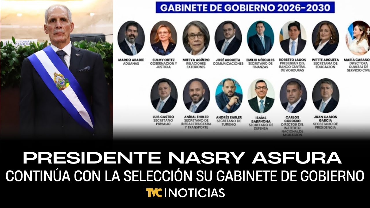 Presidente Nasry Asfura continúa con la selección de personas que integran su Gabinete de Gobierno