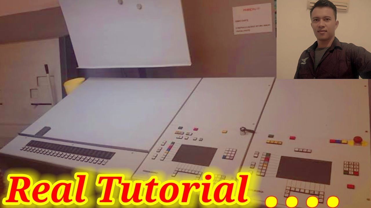 Tutorial mesin cetak speed master |part 2| setting warna mesin cetak SM52 # belajar mesin cetak