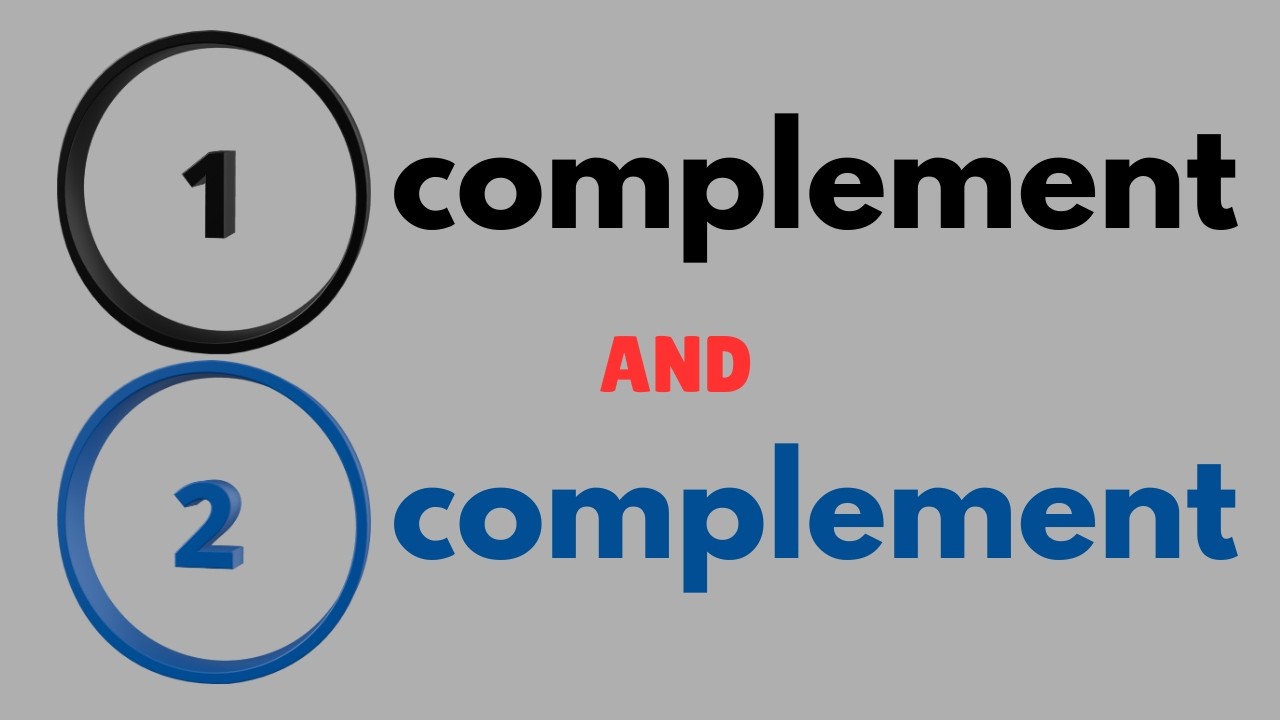 binary 1's and 2's complement explained easily!