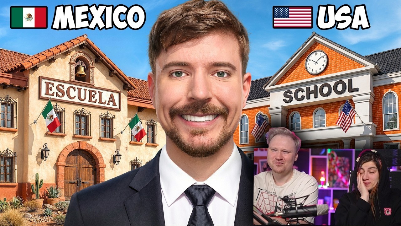 Я Построил 10 Школ По Всему Миру | РЕАКЦИЯ на MrBeast