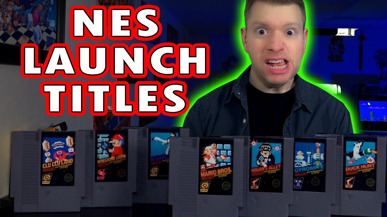 NES Nintendo LAUNCH TITLES 1985 ALL 17 Games - History & Review - The Irate Gamer