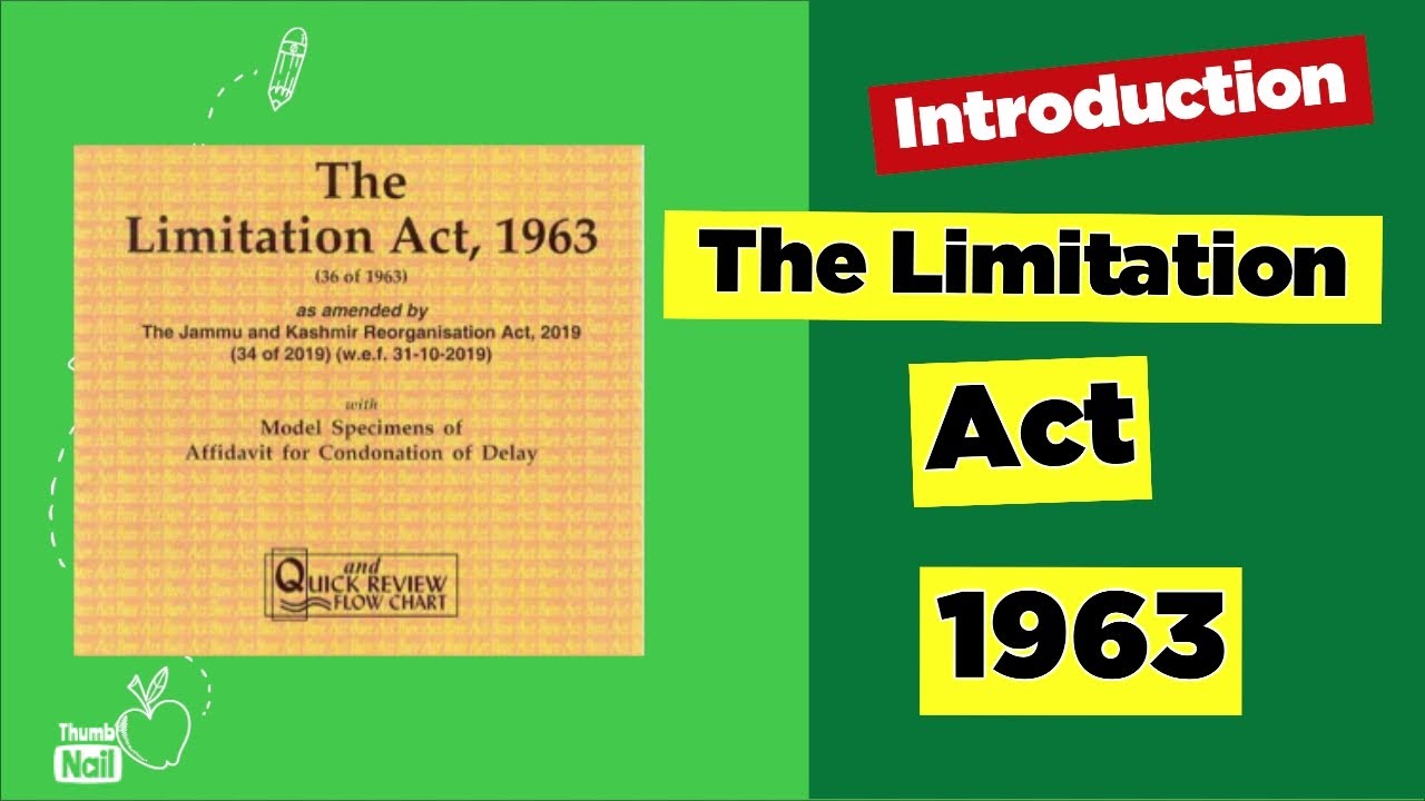 THE LIMITATION ACT, 1963 part 2 section 1-2  Interpretation and Reading परिसीमा अधिनियम , 1963  #law