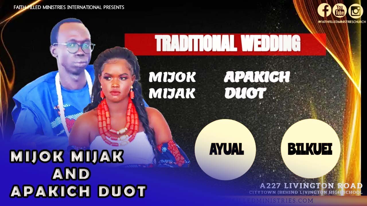 Mijok Mijak Tor and Apakich Duot Akech Traditional Wedding~full HD video Bilkuei and Ayual.