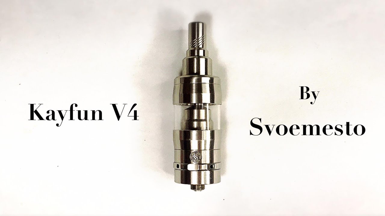 Kayfun V4 จากค่าย Svoemesto อะตอมแทงค์แก้วตัวแรกในซีรี่ย์นี้