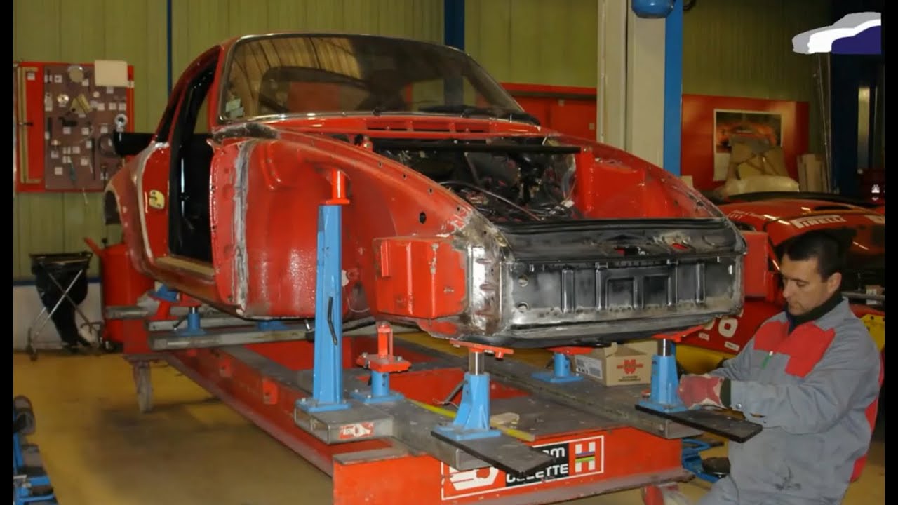 Полная реставрация Porsche 911 на стапеле Celette