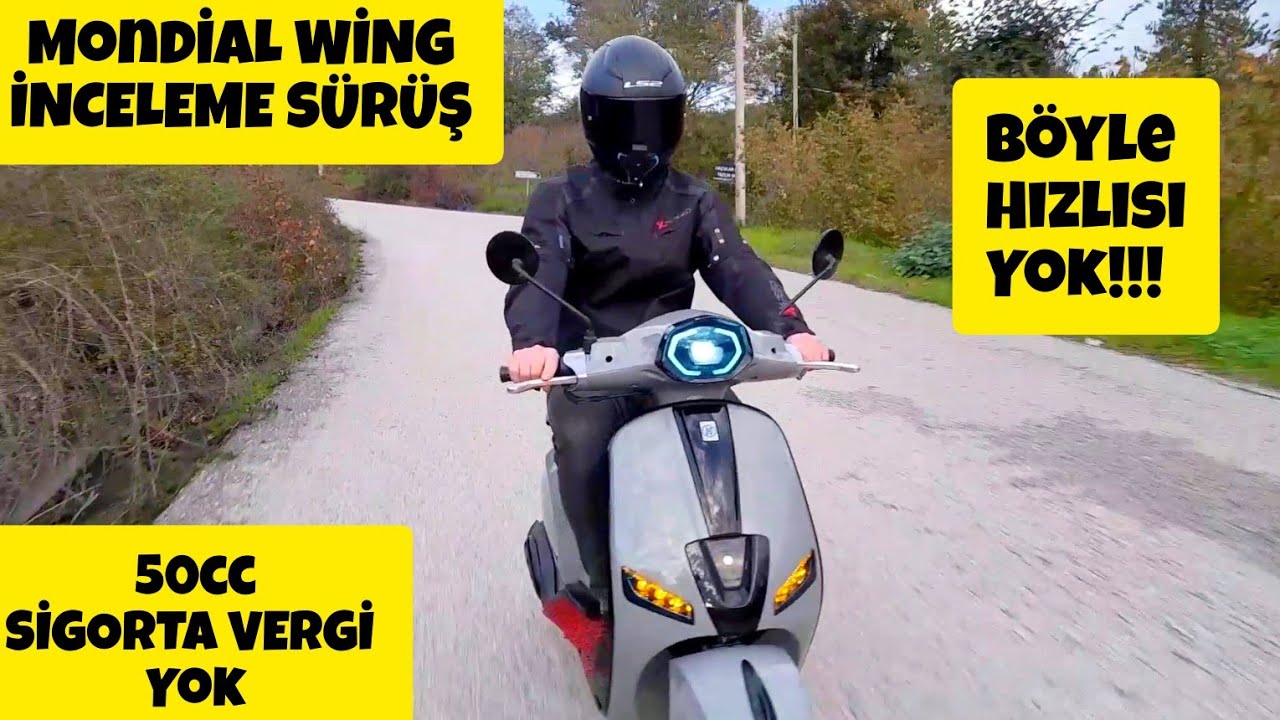 Mondial Wing 50 İnceleme S&uuml;r&uuml;ş #motovlog #motosiklet #mondial #wing #scooter #50cc