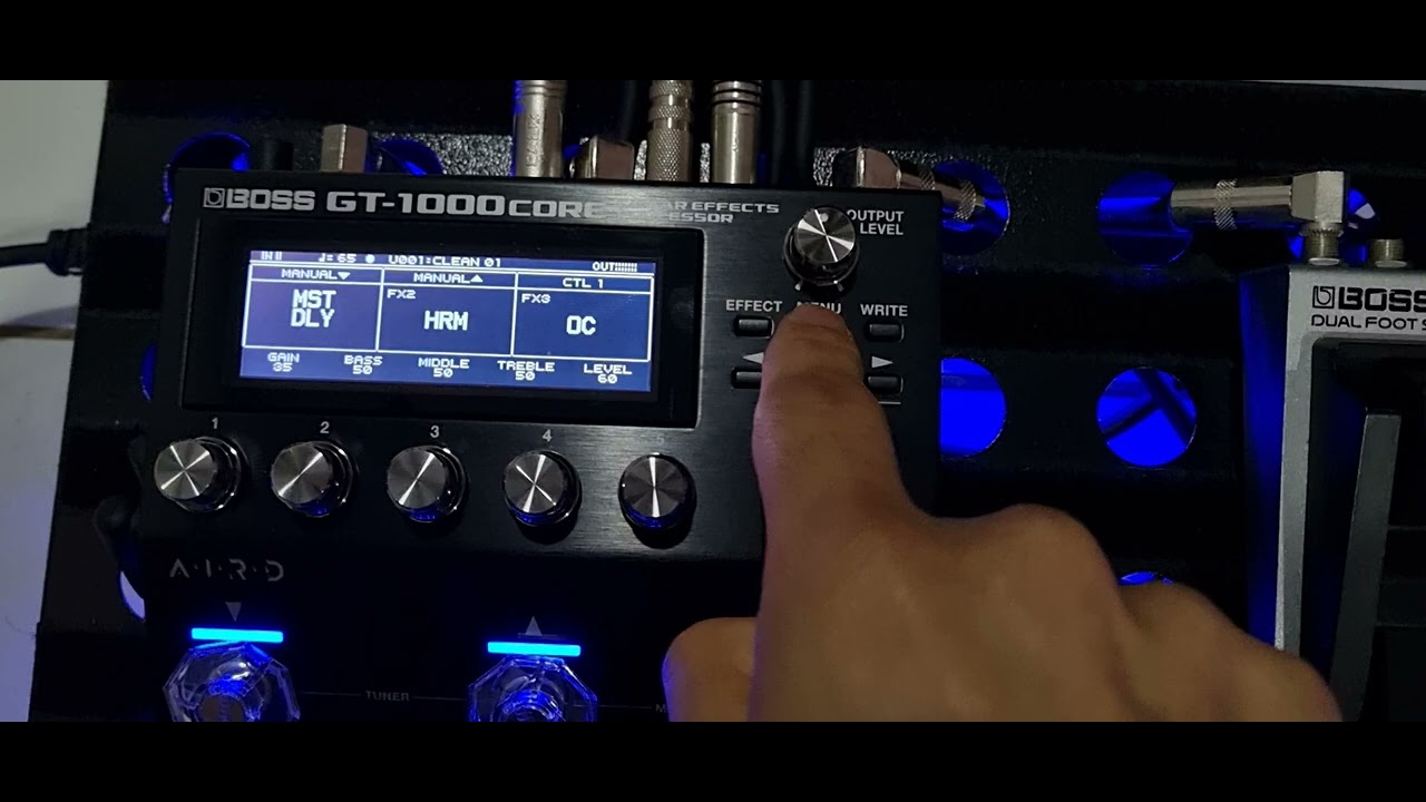 Boss GT-1000 CORE - Possibilidades de Programações com Footswitchs Externos @BOSSinfoglobal