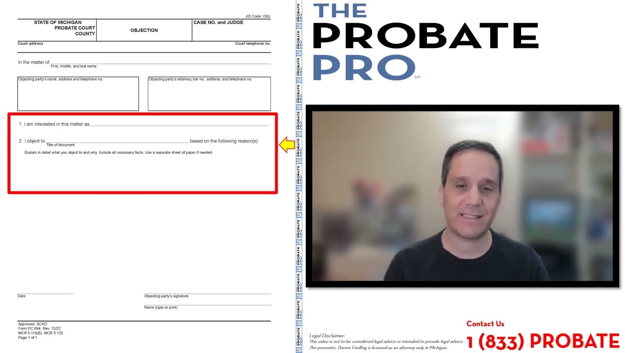 Objection #theprobatepro #probate #objection #forms