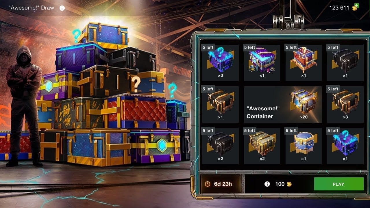 Opening 20+ Awesome Containers  Awesome Draw WoT Blitz