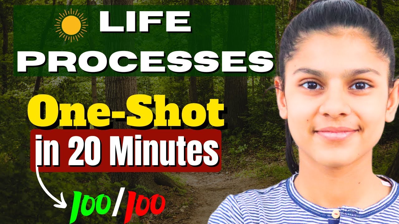 LIFE PROCESSES one shot ReviSion in 20 Minutes 🔥 Class 10 Board 2025 One Shot