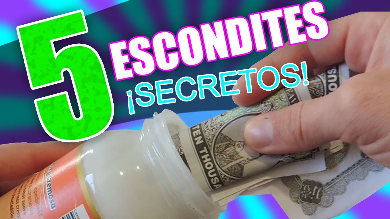TOP 5 mejor ESCONDITE SECRETO para guardar DINERO en casa / Método ANTIROBO