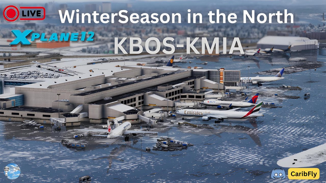 Xplane 12.4.0b5 | I'm Back !! Boston to Miami with LevelUp738V2  | AutoOrtho | RealWorldOps