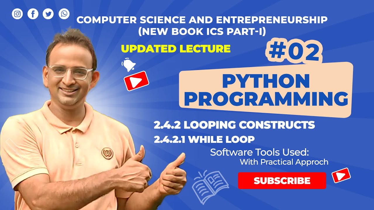 Unit 2 | ICS 1st Year Python Loops – while Loop | Computer Science 2025 (Urdu/Hindi) | Revised