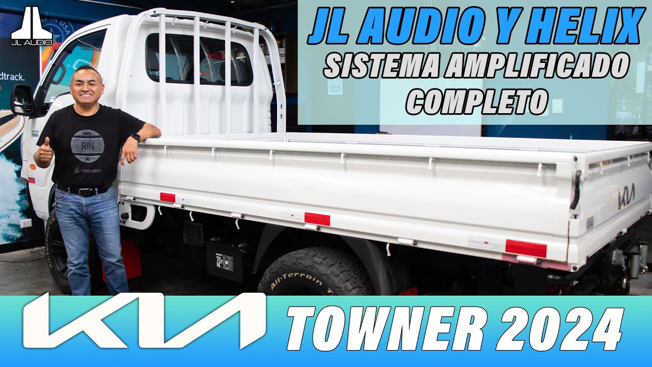 KIA TOWNER 2024 SISTEMA CON DSP AMPLIFICADO JL AUDIO & HELIX.