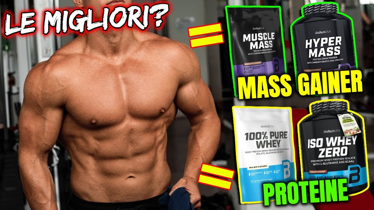 BIOTECH USA 👉🏻le MIGLIORI PROTEINE e MASS GAINER? *Analisi Completa