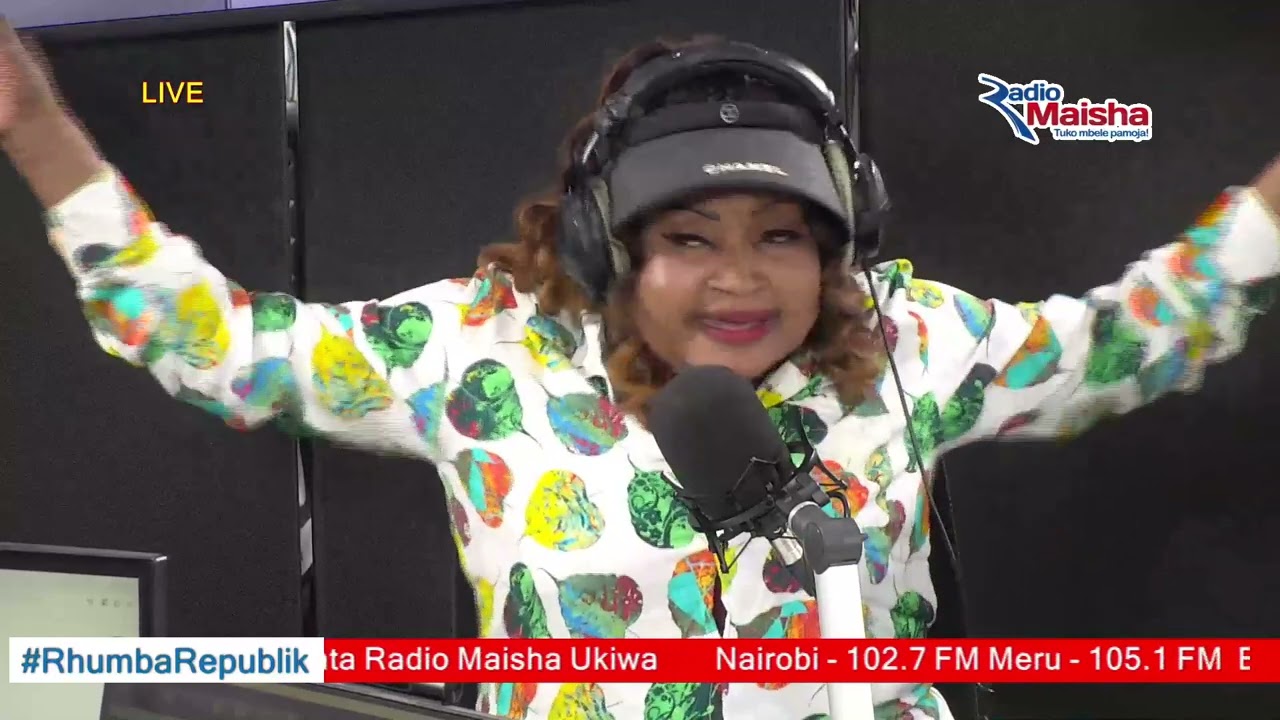 Mbilia Bel Live On Radio Maisha Prior to Pan African Festivals At Carnivore Grounds Nairobi.