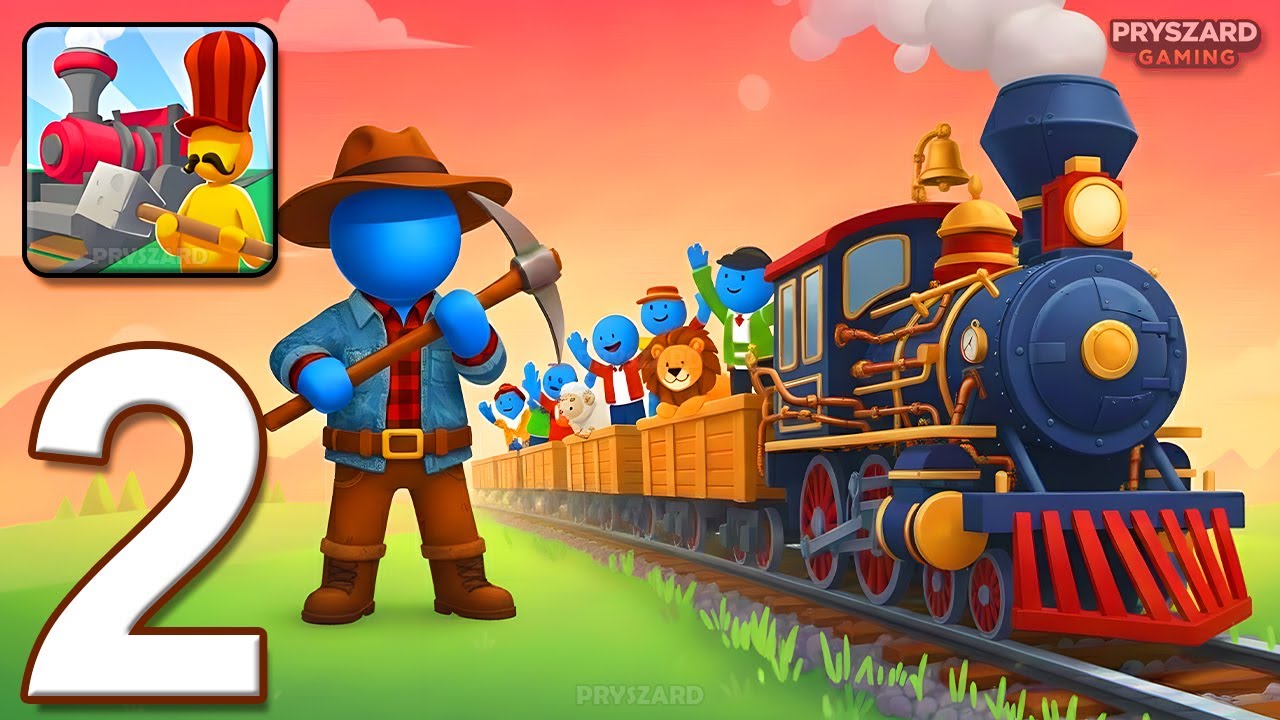 Train Miner - Gameplay Walkthrough Part 2 - Mine Ores Drive Train (iOS, Android)