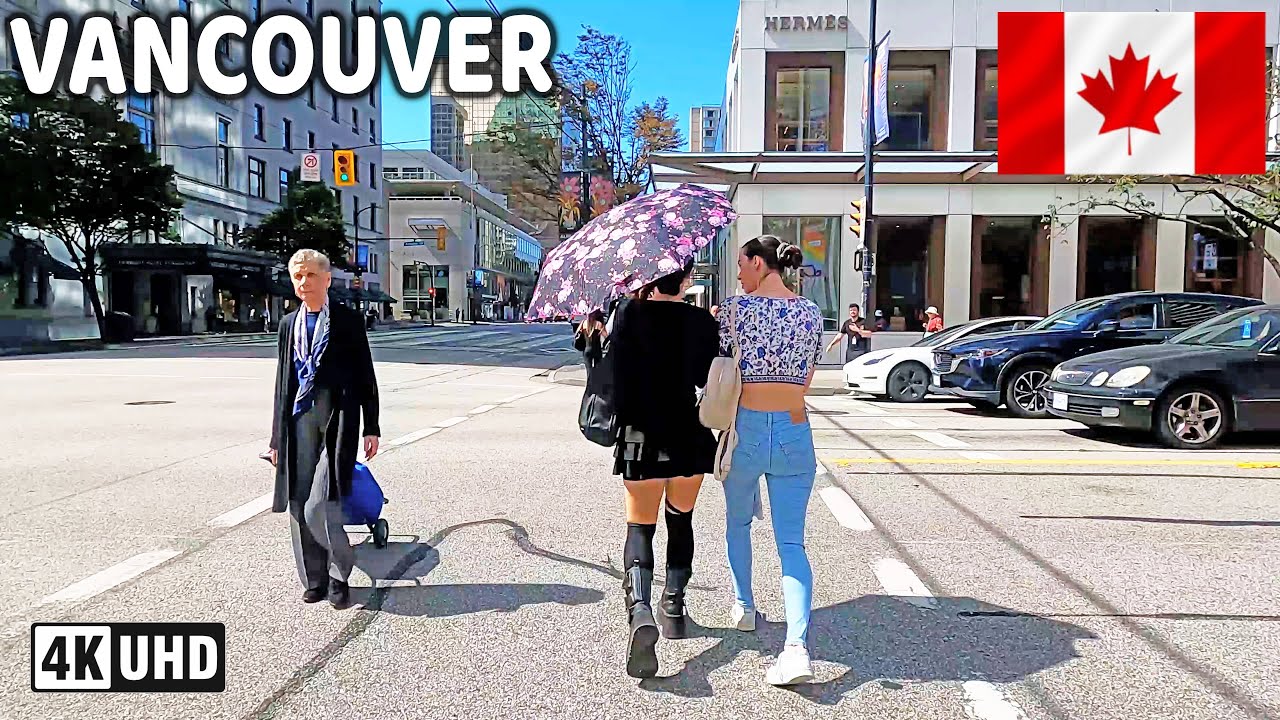 🇨🇦 【4K】☀️ Downtown  Vancouver & West End. BC, Canada. Jul 2025. Relaxing Walk. | Go Pro Hero 10 |