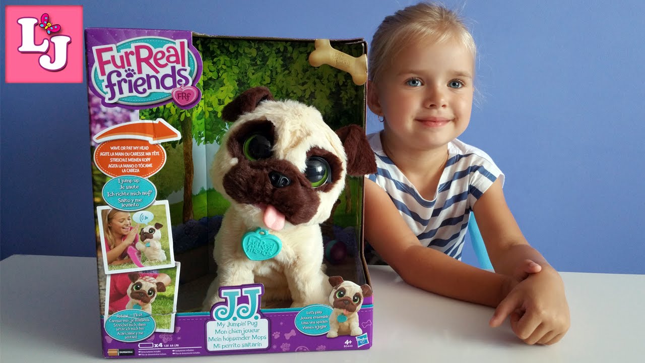 Интерактивный игривый щенок FurReal Friends от Hasbro Распаковка Детский канал LeraJuega