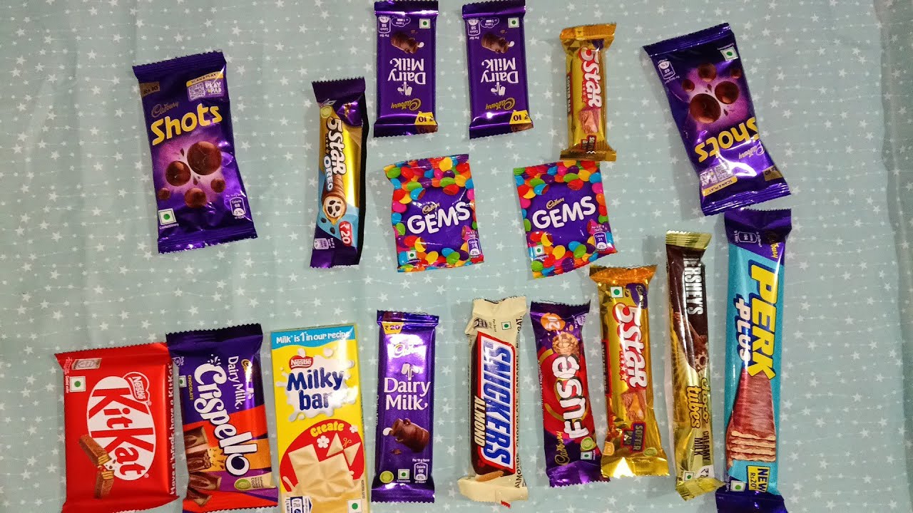 Satisfying ASMR Most Popular Candys /unpacking chocolate eat 