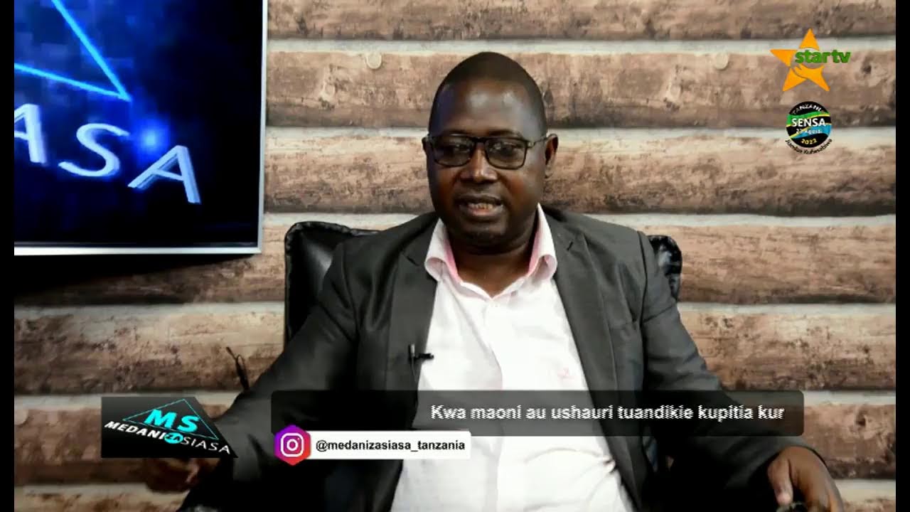 #MEDANIZASIASA - MAULID MTULIA NDANI YA MEDANI ZA SAISA