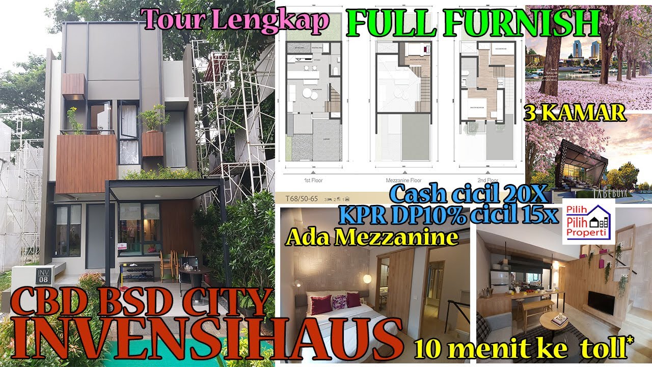Invensihaus Tabebuya di CBD BSD CITY Rumah Full Furnish Banyak Promo
