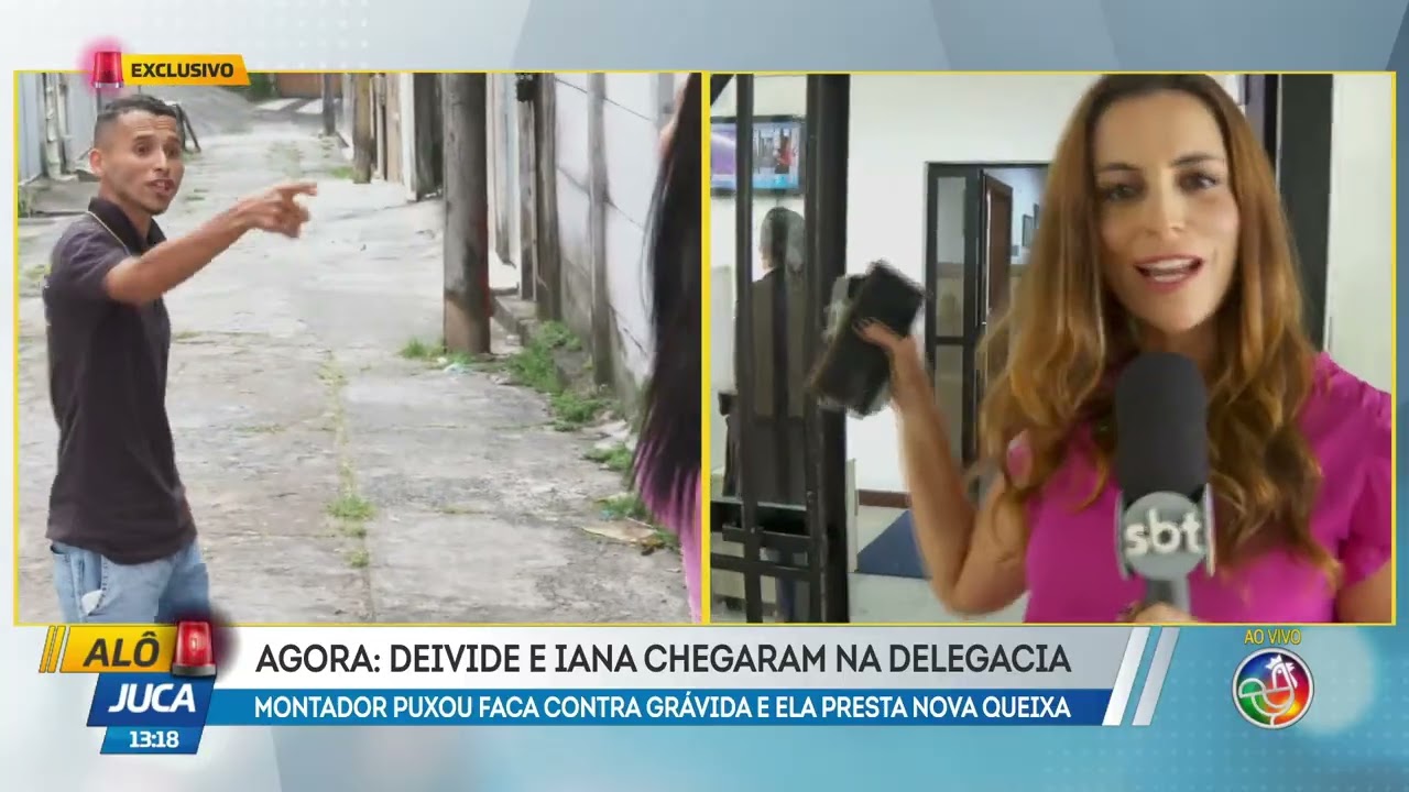 Agora: Deivide e Iana chegam na delegacia | ALÔ JUCA | TV ARATU