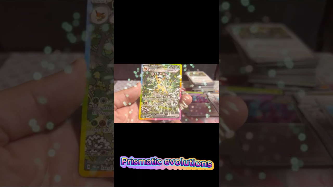 Leafeon EX SIR pulled prismatic evolutions