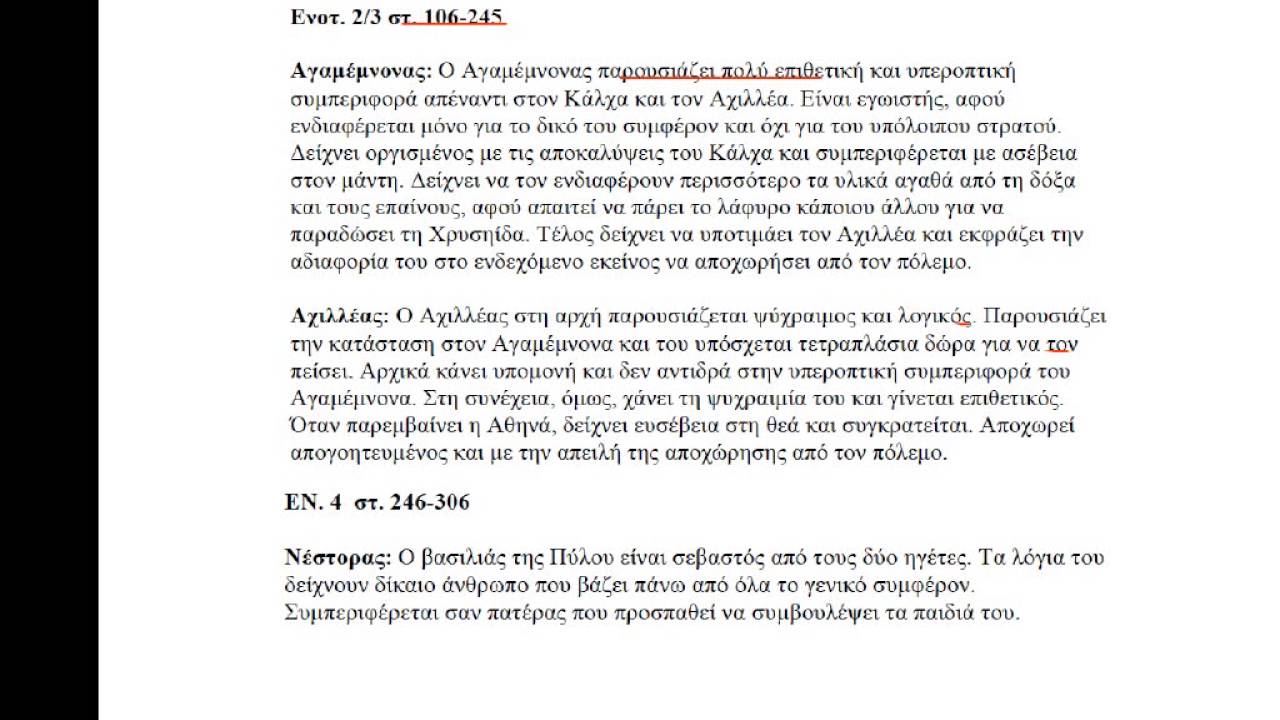 Β.6.4 ΙΛΙΑΔΑ Β ΓΥΜΝΑΣΙΟΥ ΡΑΨΩΔΙΑ Α 54-306 ΟΡΟΣΗΜΟ