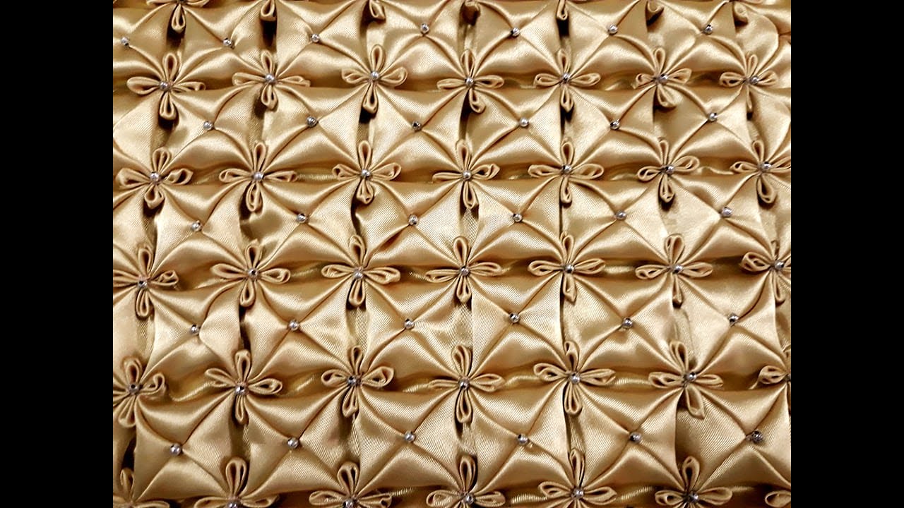 ผังหมอน/สอนวิธีเย็บ/วิธีจับจีบหมอนอิงลายสม๊อค(Smocking Pattern/Smocked Pillow)