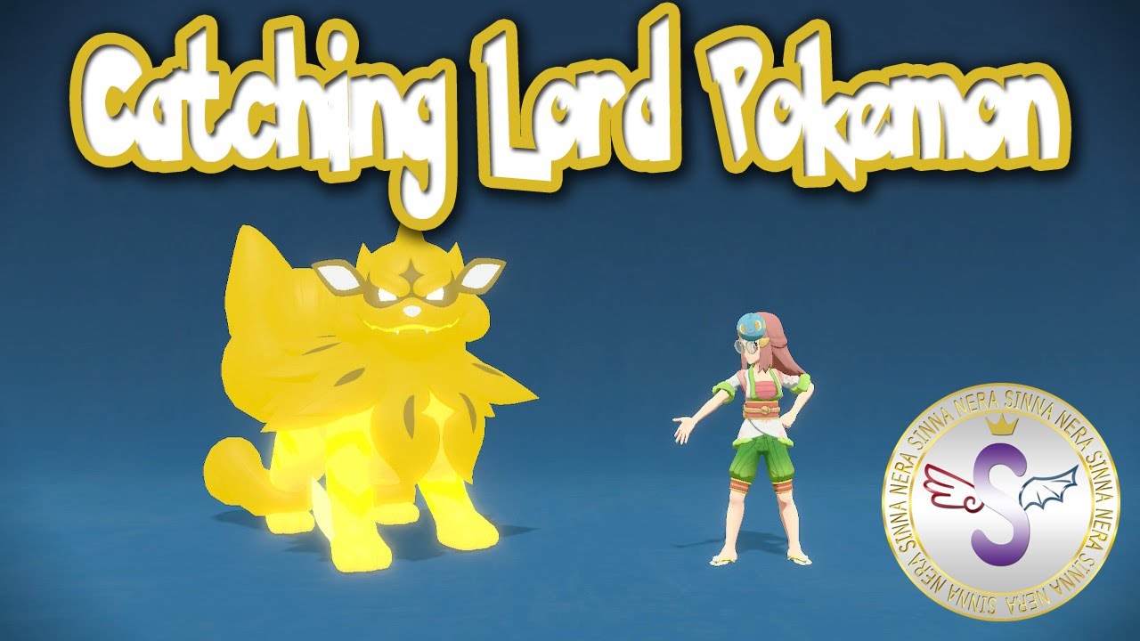 Capturing Lord pokemon bosses in pokemon legends: Arceus with cheats.