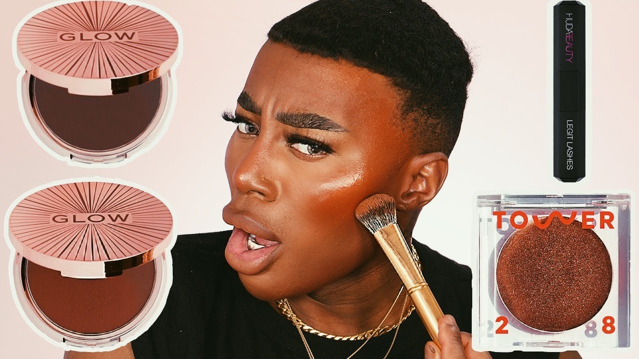 NEW REVOLUTION GLOW BRONZERS? TOWER 28 BRONZER + HUDA BEAUTY LEGIT LASHES?  | ThePlasticBoy