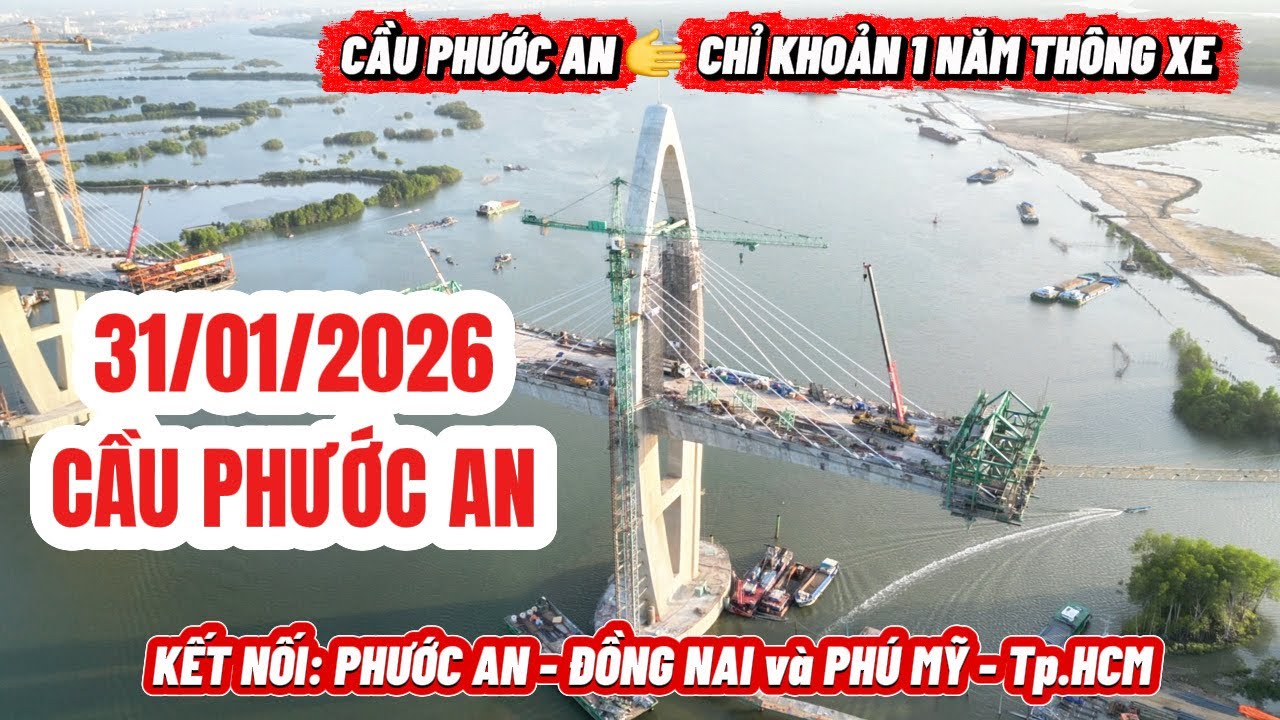 Cầu Cao 55m Nối Phước An Đồng Nai Và Phú Mỹ Tp.HCM Quá Nhanh Giây Cáp Thứ 8